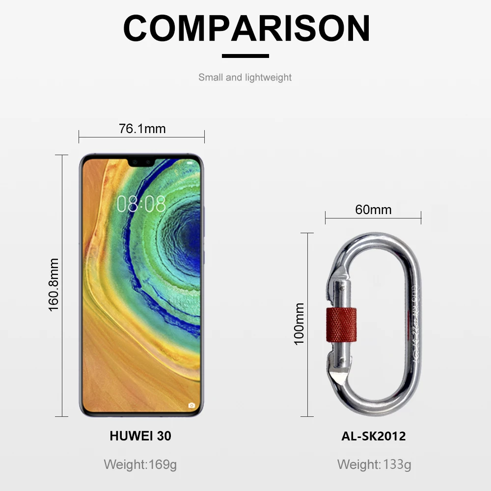 О образные крючки для ключей скалолазания гамак и йоги безопасный замок Ascend