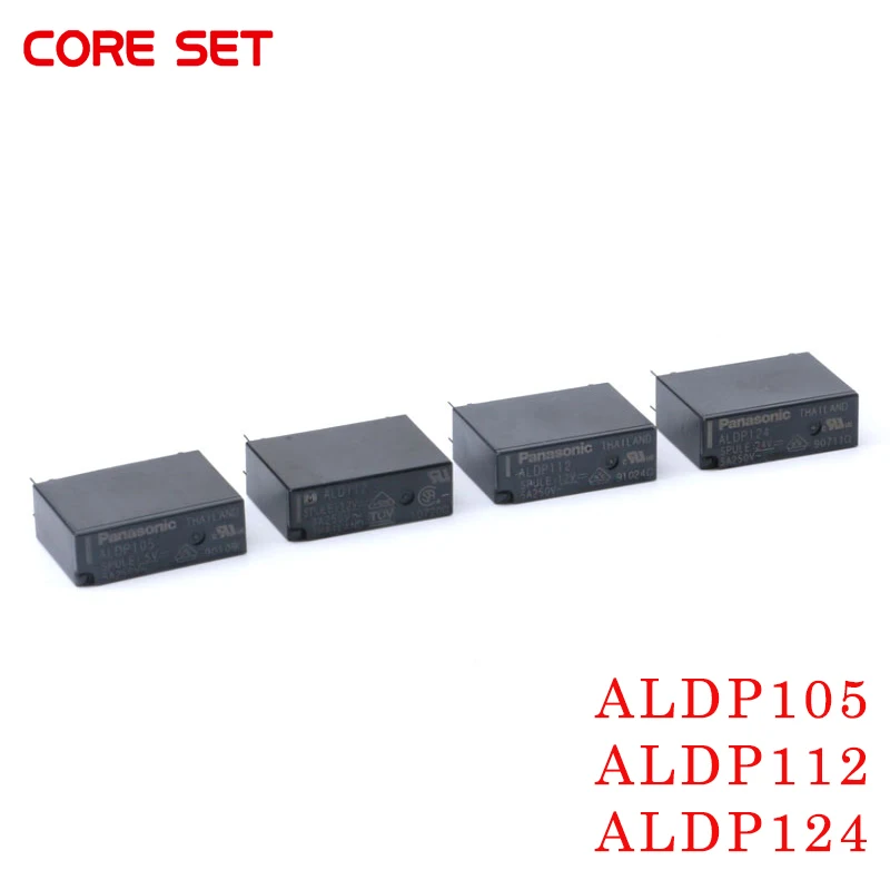 5 шт. реле 5A ALDP105 ALDP112 ALDP124 5В 12В 24В 5А 250 В 4PIN группа нормально открытых ALD112 12 3A|Реле| |