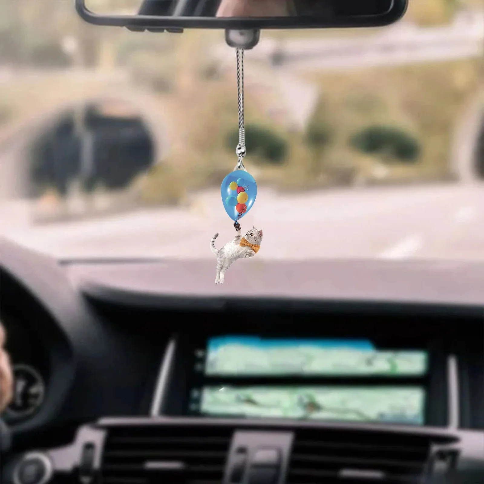 Креативная подвеска в виде летающего кота украшения для автомобильного рюкзака