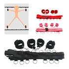 Взрослые игры наручники лодыжки наручники БДСМ Связывание удерживающее бондаж Фетиш раб под кроватью комплект SM целомудрия Эротические товары пара