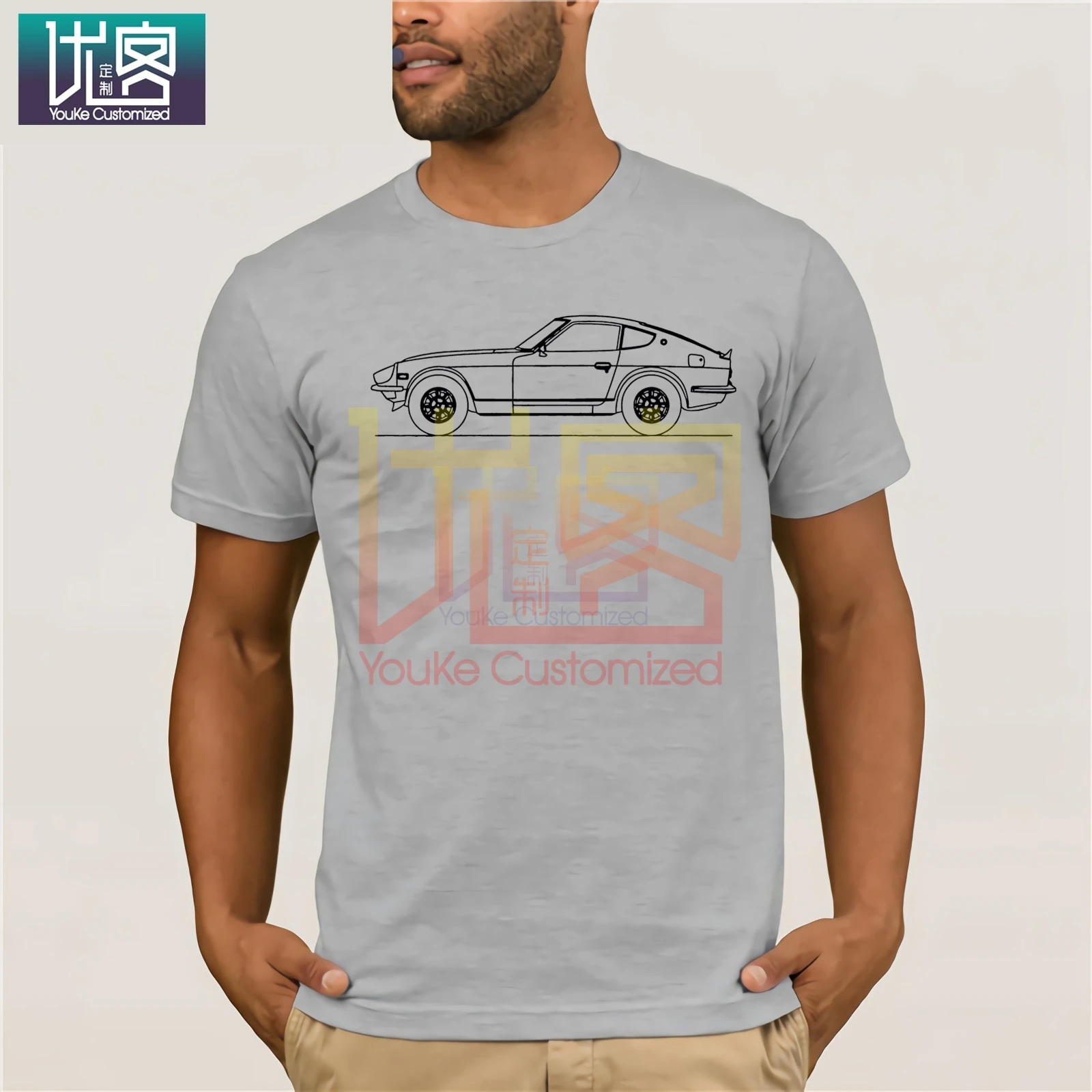 Футболки с машинками 240Z Minimal Line Art футболки повседневные летние топы брендовая