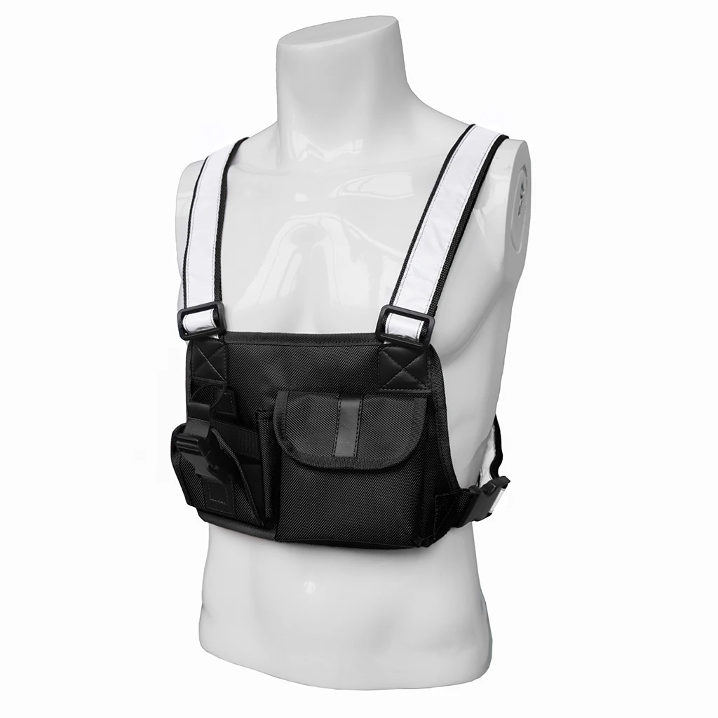 Radio Pocket Chest Harness Front Pack Pouch Holster Vest Rig Multifunctional Phone Holder Utility Gadget | Спорт и развлечения