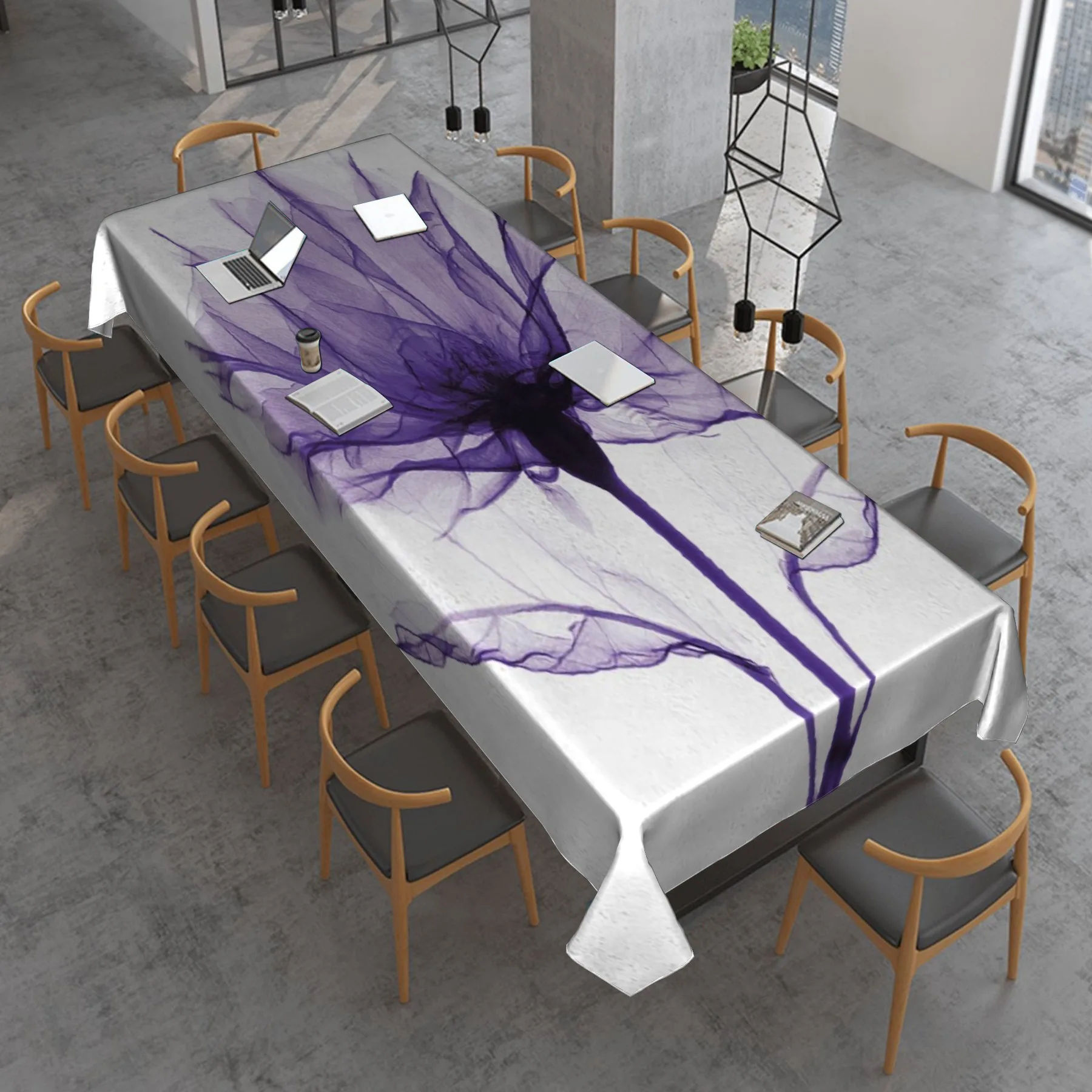 

Printed pattern dining table anti-fouling tablecloth rectangular tablecloth anti-staining anti-oil decoration accessories