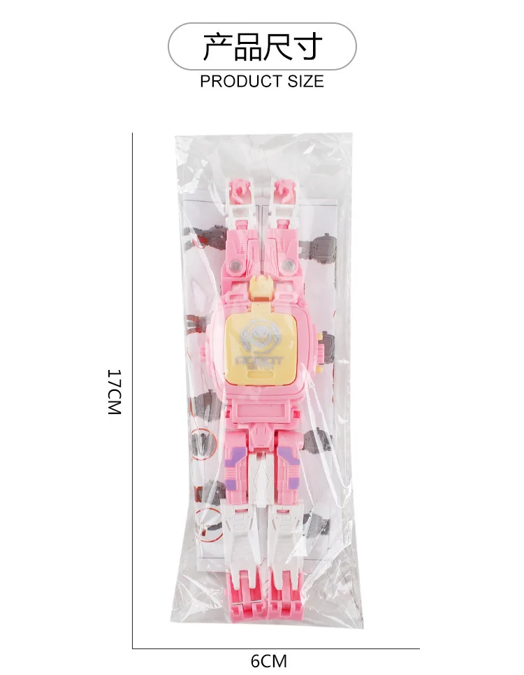 Наручные часы с трансформацией мультфильма игрушки креативный Электронный