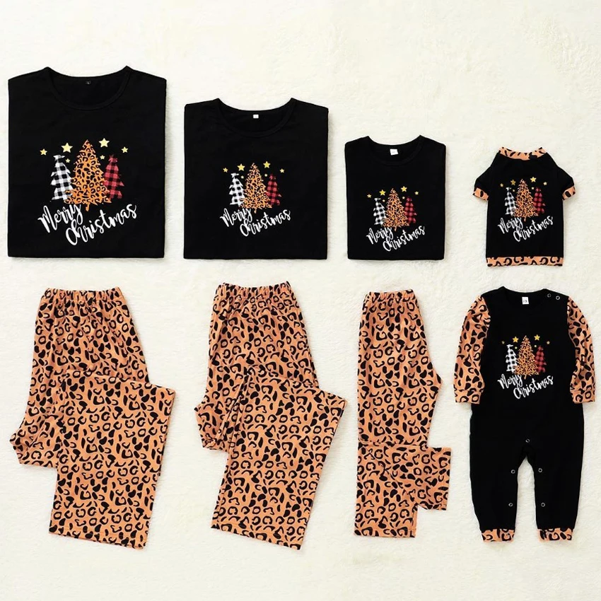Рождественская новогодняя семейная Пижама зимняя одежда для пар Домашняя с