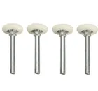 4 шт., сверхпрочные нейлоновые гаражные шарикоподшипники дверной ролик колесико, 105 мм, 2-дюймовые нейлоновые и стальные колеса, 10 шарикоподшипников