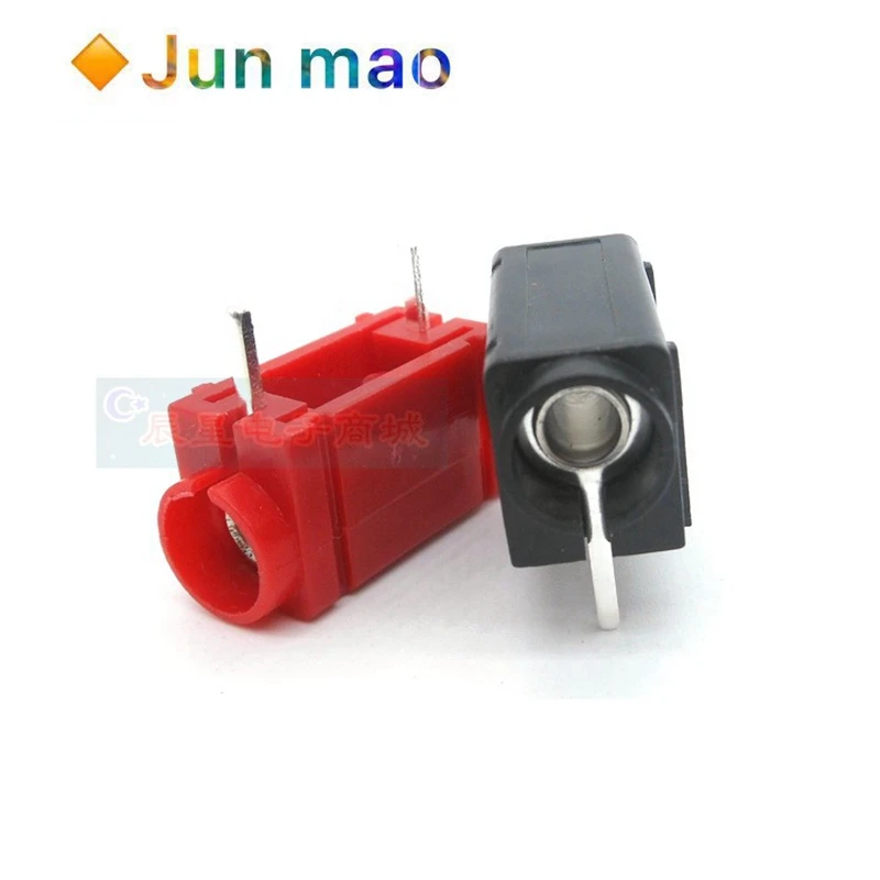 2 шт. пайки банан гнездо с pin PCB печатной платы 4 мм панель Разъем тестовый разъем высокого тока банан Разъем Держатель