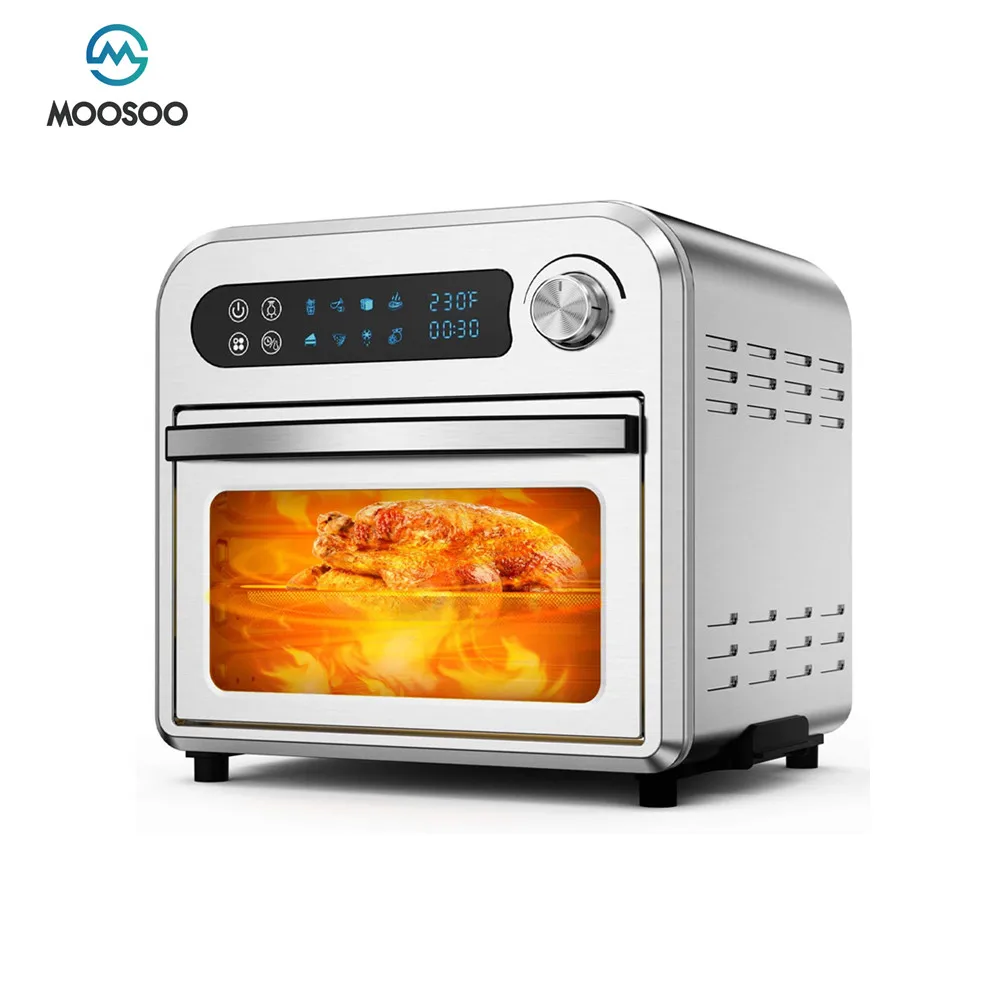 Аэрофритюрница MOOSOO духовка 10 6 QT тостер с цифровым экраном конвекционная печь 8 в 1