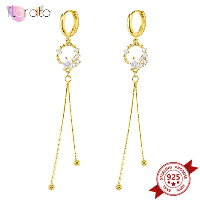 Серьги подвески женские из серебра 925 пробы с длинной кисточкой|Серьги-подвески| |