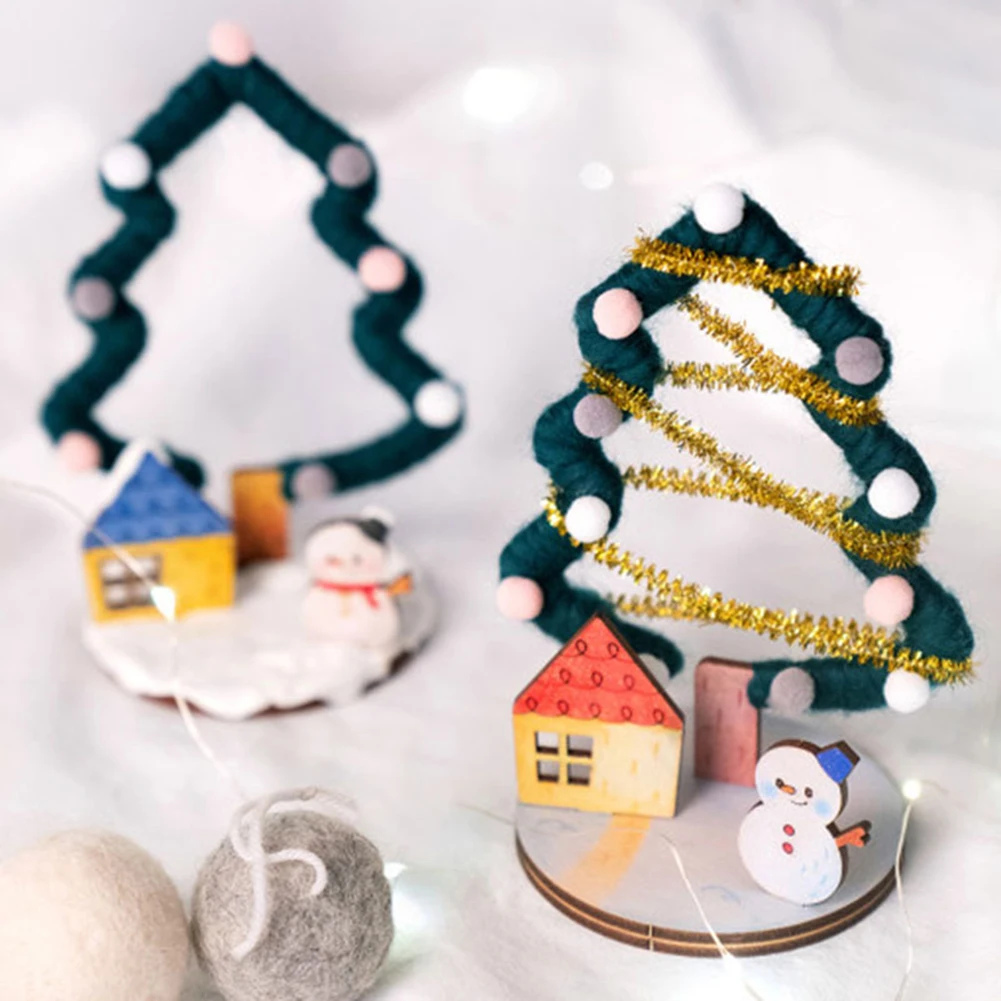 

Рождественская шерстяная елка, детские строительные комплекты, милые детские игрушки для детского сада, Товары для детей, образовательные ...