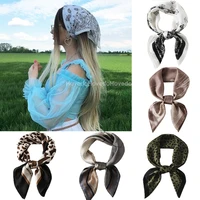 square silk scarf 7070cm headband hairbands hair hoop accessories for women girls head neck satin scarf handkerchief bandana