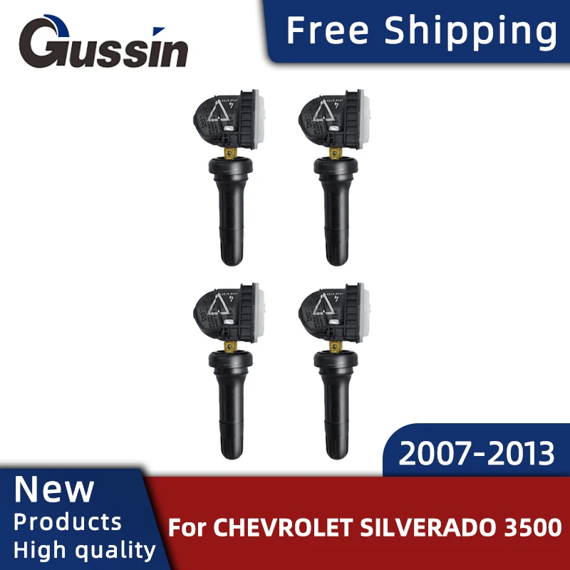 

4PCS TPMS For Chevrolet Silverado 3500 2007-2013 Tire Pressure Sensor 13598773 Tire Pressure Monitoring Automobile Parts