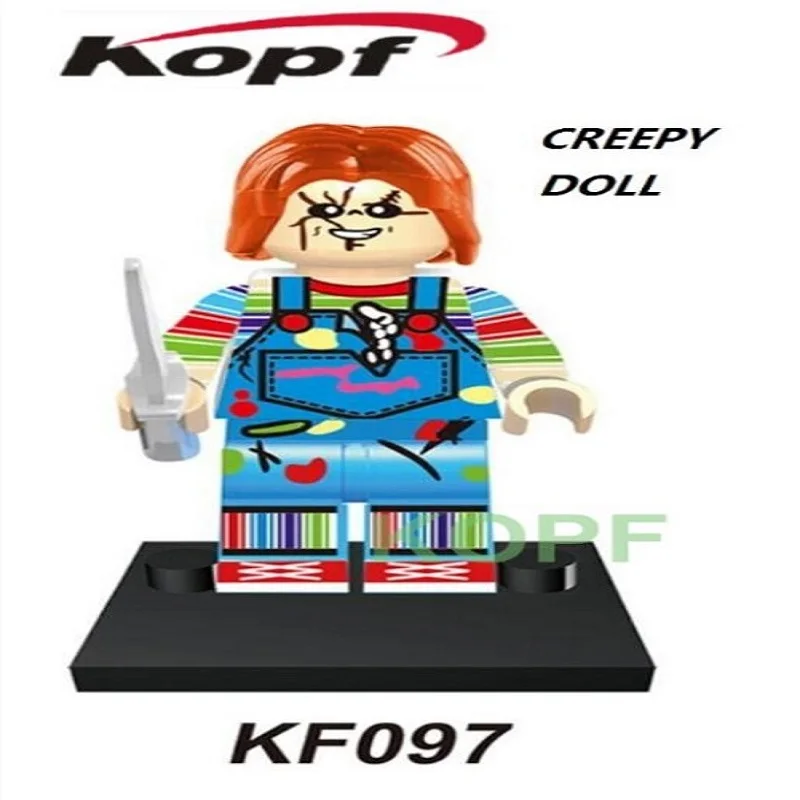 KF097 Without Box Строительные блоки распродажа тематика ужасов Фильм Хэллоуин Салли Катрина бойфренд Супер Герои игрушки Дети подарок KF192 KF377 - Цвет: KF097 Without Box