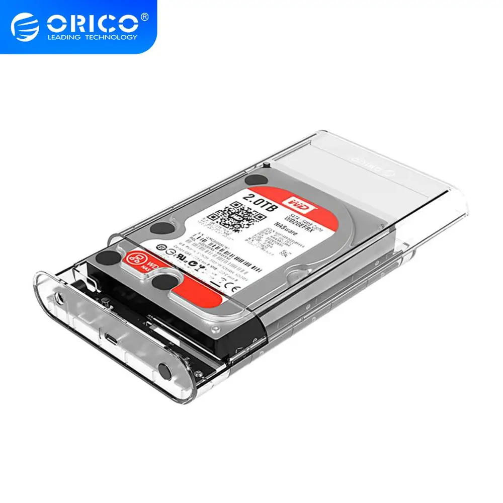 Внешний жесткий диск ORICO Type-C 3 5 дюйма Гбит/с SATA3.0 Поддержка дисков UASP 12 ТБ для