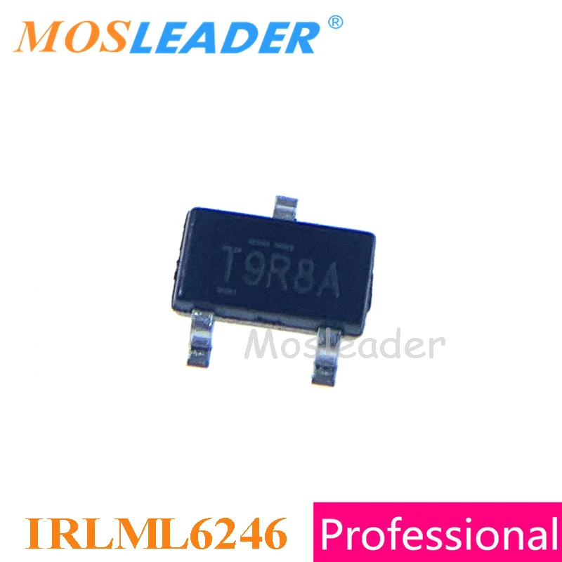Mosleader IRLML6246 SOT23 1000 шт. IRLML6246TRPBF IRLML6246PBF IRLML6246TR N-Channel 20V 4.1A 3A Chinese высокое качество |