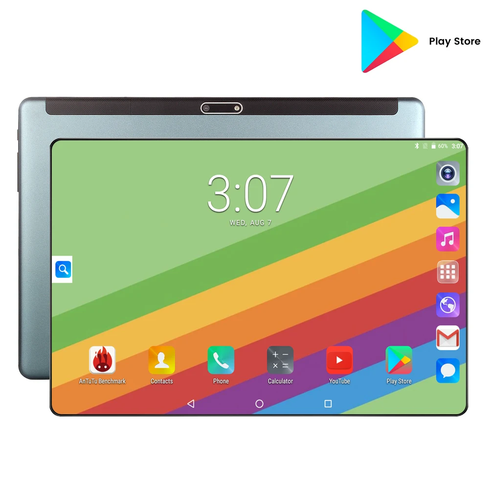 Новинка, 10 дюймов, планшет, PC, 4G FDD LTE Octa Core 6 ГБ Оперативная память 128 Гб Встроенная память 1280x800 ips 2.5D закаленное Стекло 10,1 WI-FI Android 9,0 подарки