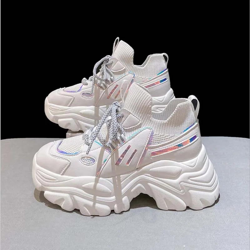 

Chunky Sneakers Women Shoes Fashion Thick Sole Casual Ladies Vulcanized Shoes Designer Platform Sneakers Women Zapatillas Mujer