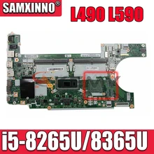 Placa Base Para Portátil Lenovo Thinkpad L490 L590 Laptop Motherboard CPU i5-8265U/8365U FL490/FL590 NM-B931  Test Ok