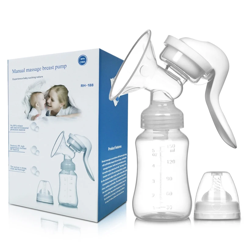 

Breast Pump Manual Milk Pump Baby Feeding Food grade silicone BPA free Breasts Pumps Postpartum Supplies Baby Breastfeeding