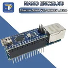 Модуль веб-сервера MINI ENC28J60 Ethernet Shield V1.0 RJ45 для Arduino, совместимый Nano 3,0 CH340G