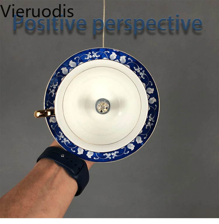 

Chinese CeramicsPendant Lamp Blue and White Porcelain Hanging Lights for Bedroom Living Room Kitchen Vintage Decor Luminaire G4