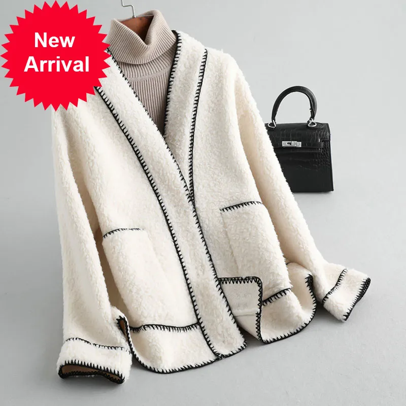 

Женское зимнее меховое пальто, короткая парка из натуральной шерсти, большие размеры, A19064