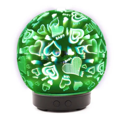 003-3D Сферический красочный фейерверк стеклянный прикроватный бесшумный для