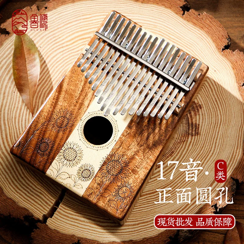 

17 тонов фанера большой палец фортепиано kalimba Класс c коробка