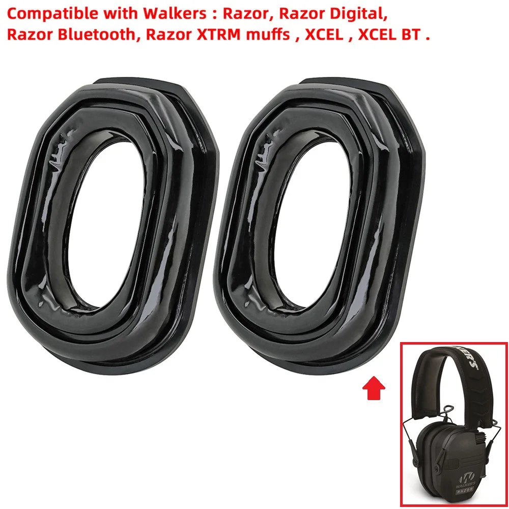 Auriculares de Gel para caminar, almohadillas para los oídos, adecuados para las orejeras de afeitar, protección auditiva, auriculares tácticos