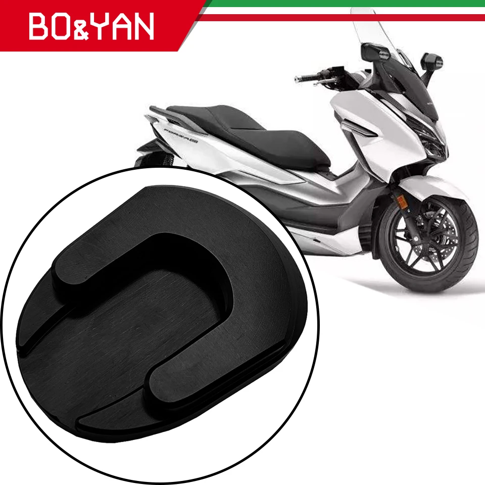 

For Honda Forza300 Forza250 Forza 125 250 300 MF13 2017 2018 2019 Motorcycle kickstand sidestand stand extension enlarger pad