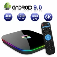 q plus smart tv box android 9 0 tv box 4gb ram 32gb64gb rom quad core h 265 usb3 0 2 4g wifi set top box 4k tvbox media player