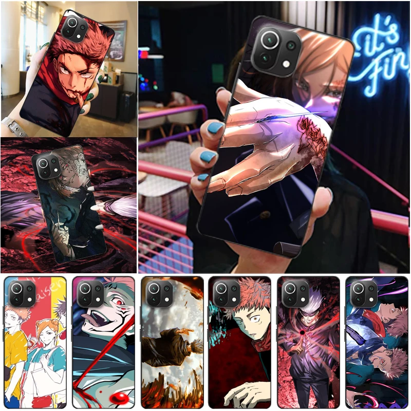 

Jujutsu Kaisen Sukuna Satoru Gojo Yuji Itadori Fushiguro Megumi Phone Case For Xiaomi 11 Lite Pro 11Ultra Carcasa Soft TPU