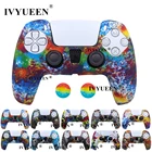 IVYUEEN вода трансферная печать силиконовый чехол для Sony PlayStation 5 PS5 DualSense контроллер Защитная пленка с накатанной головкой для ручек