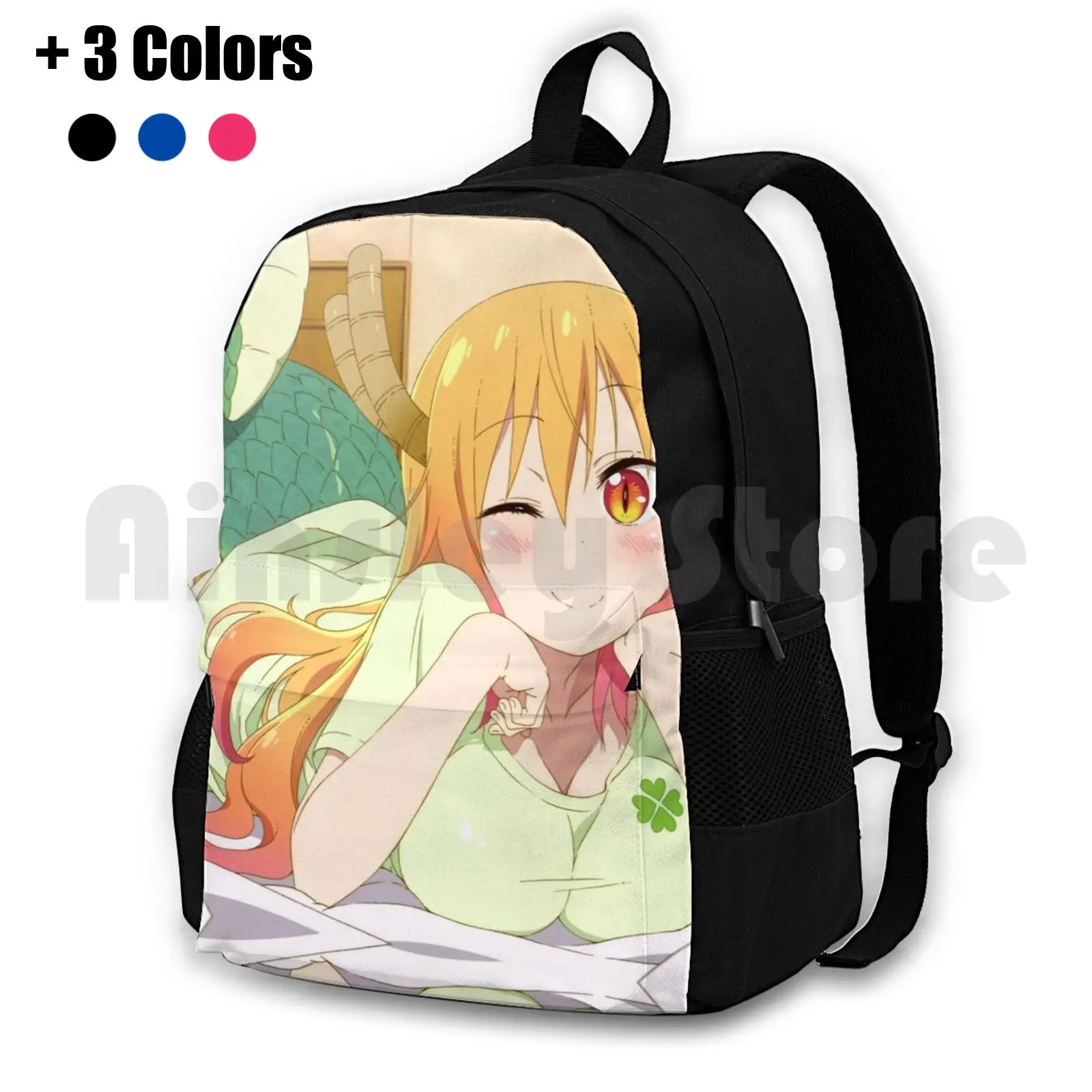 

Comfy Dragon Outdoor Hiking Backpack Riding Climbing Sports Bag Tohru Tooru Kobayashi Dragon Maid Kobayashi San Chi No Maid