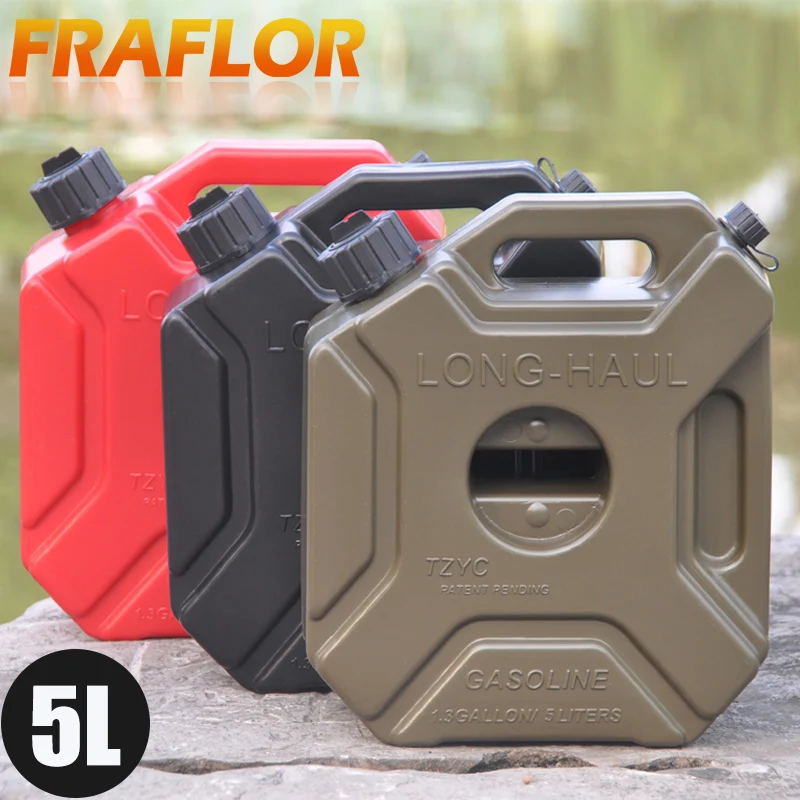 Уникальные 5л черные зеленые банки топливный бак Jerrycan запасные пластиковые