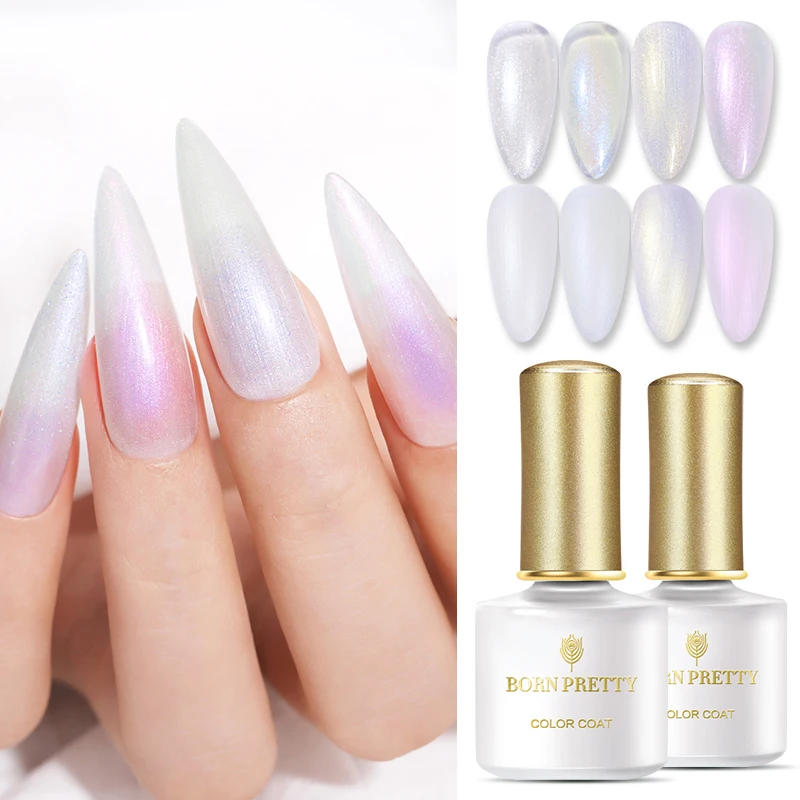 Жемчужный Гель лак BORN PRETTY для ногтей серия Moonlight отмачиваемый УФ светодиодный все