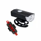 Велосипедный фонасветильник, задняя фара, фонарь для велосипеда, светодиодный ка через USB, комплект передних фасветильник для горного велосипеда