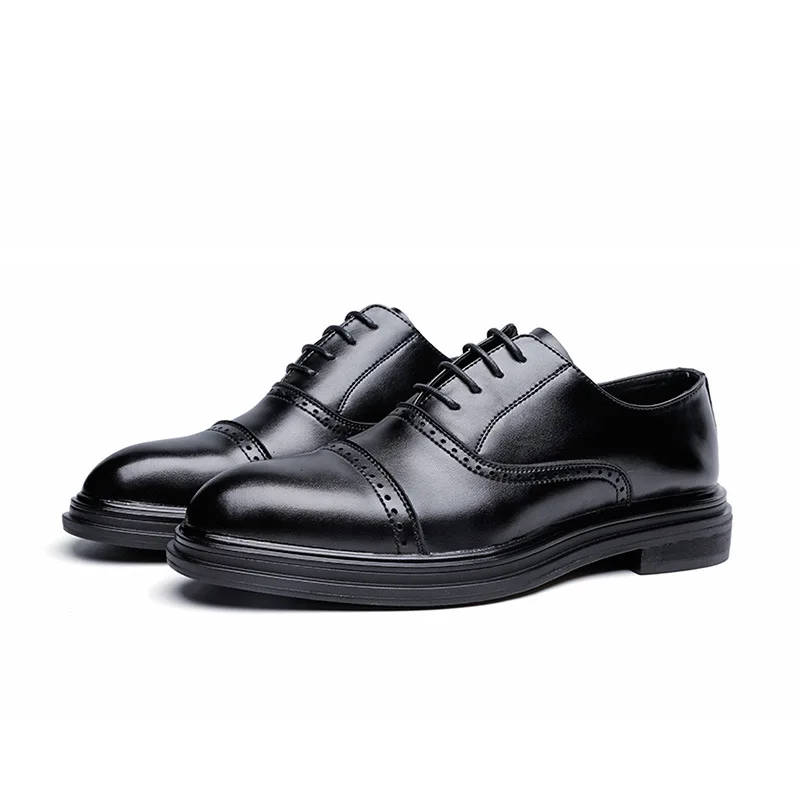 Модная мужская Осенняя деловая модельная обувь Мужская в английском стиле ретро