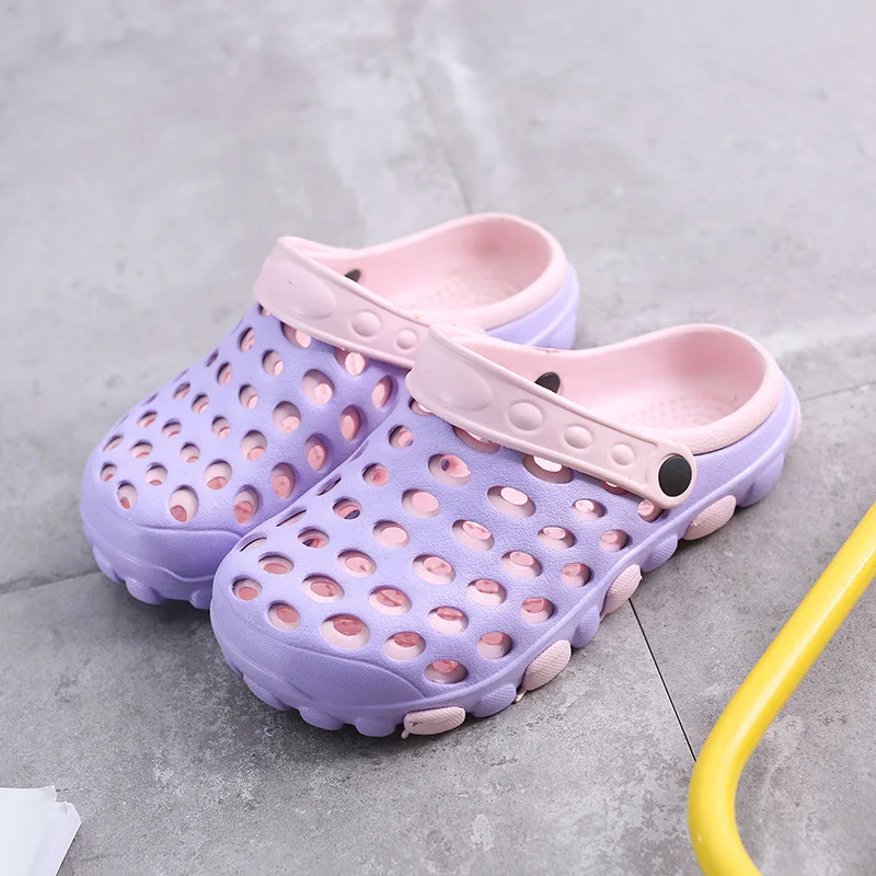 Женские босоножки Летние женские Туфли без задника и сабо на низком каблуке