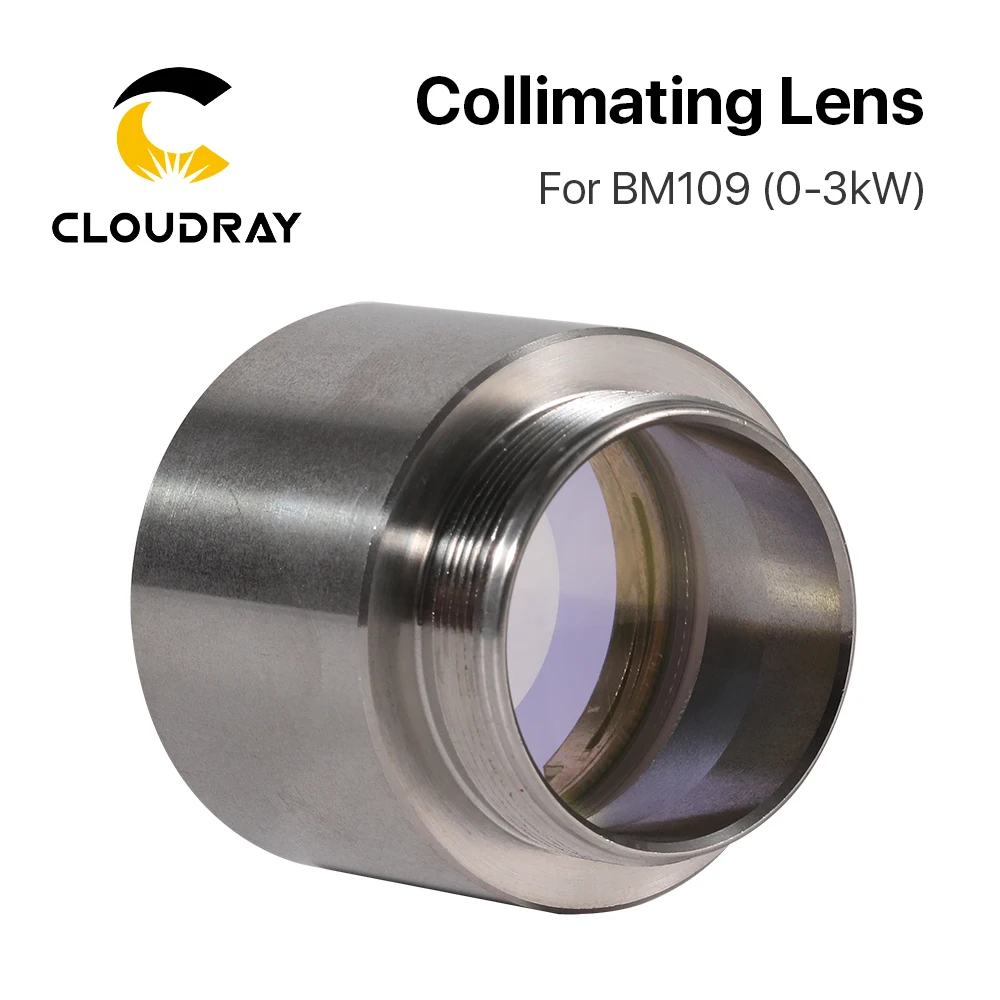 Cloudray BM109 1.5KW Collimating & Focusing Lens D28 F100 F125mm with Lens Holder for Raytools Laser Cutting Head BM109
