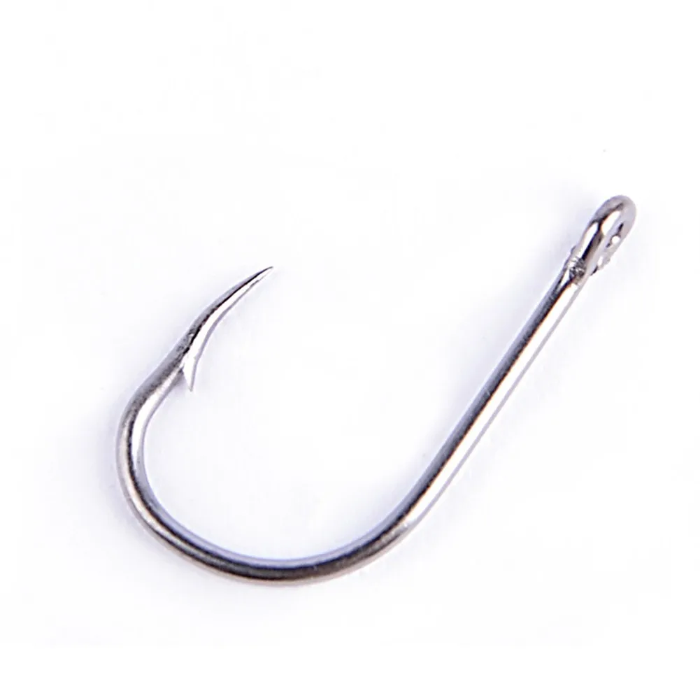 

500Pcs #3~#12 Silver Freshwater Fishing Hooks Carp Fishhooks Barbed Hooks Kits Jigging Carp Hooks With Box