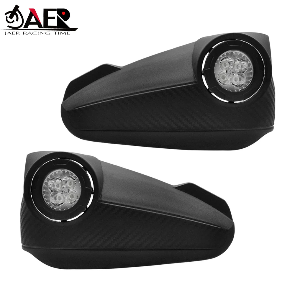 Big Handguards Hand Guard with LED Light for Honda Kawasaki Yamaha ATV Motocross Pit Dirt Bike Off road Enduro Racing | Автомобили и