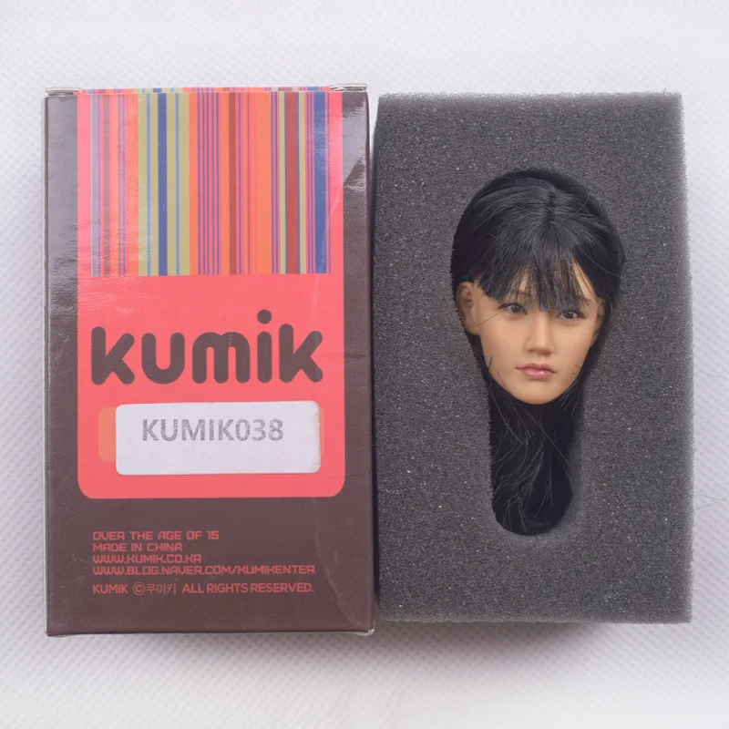 FreeShippingKUMIK масштаб 1/6 аксессуары женская голова Лепка KM038 Скрытая национальная