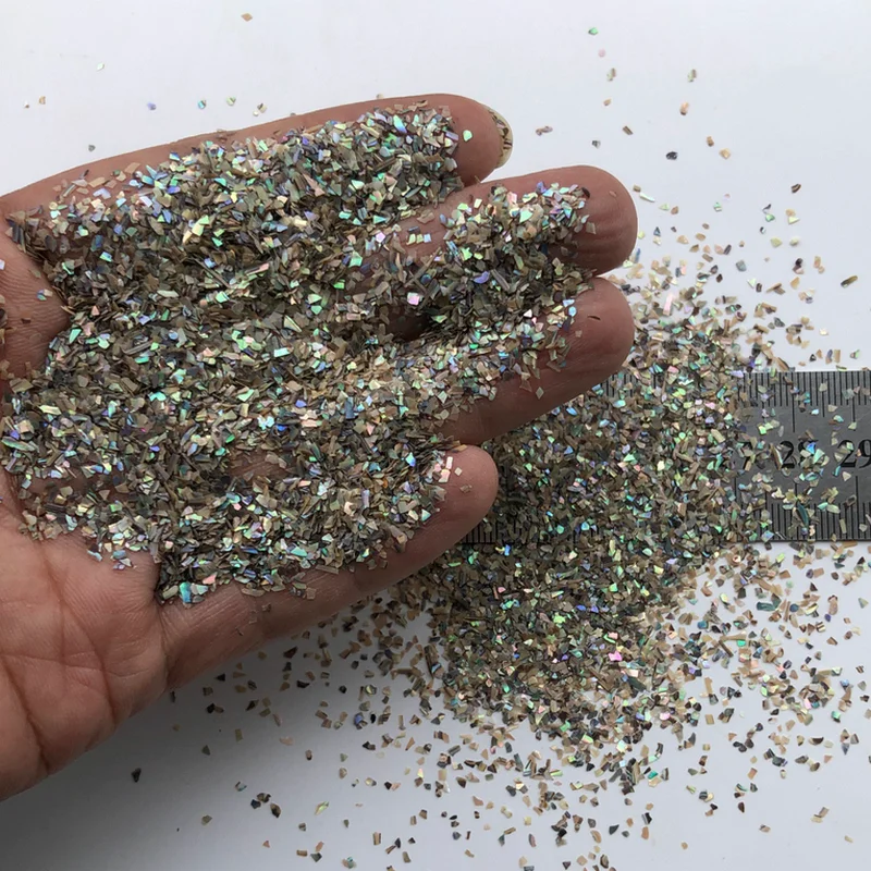 

100g/lot Natural Crushed Abalone Shell Mother of Pearl shell for DIY Jewelry Mother Pearl shell Scraps for fake nails