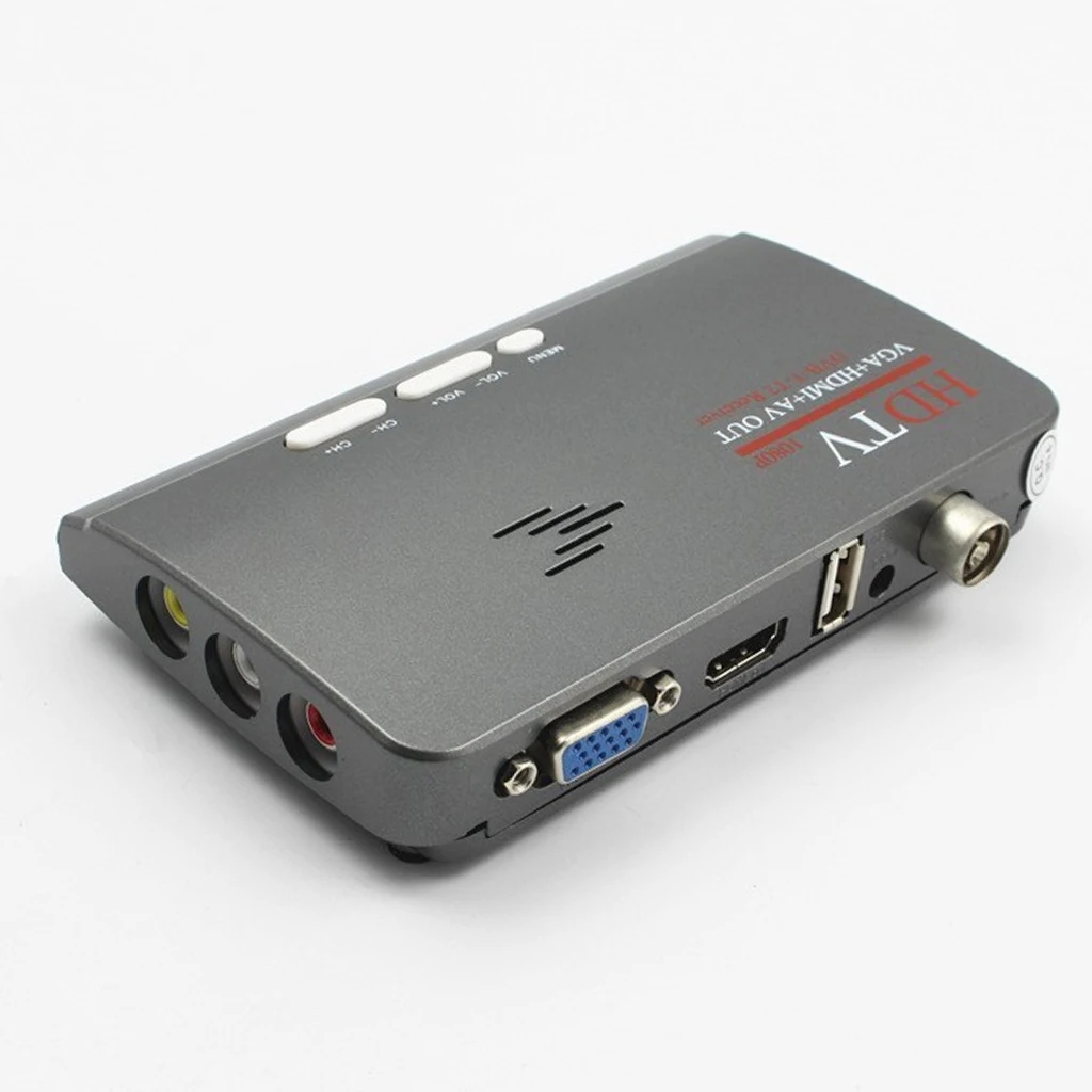 DVB-T/DVB-T2 ТВ-тюнер ресивер DVB T/T2 ТВ-приставка VGA AV CVBS 1080P HDMI Цифровой HD спутниковый ресивер с пультом дистанционного управления