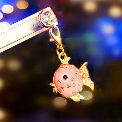 3 5 мм Горячая продажа Красочные Алмазы маленькие золотые рыбки телефон