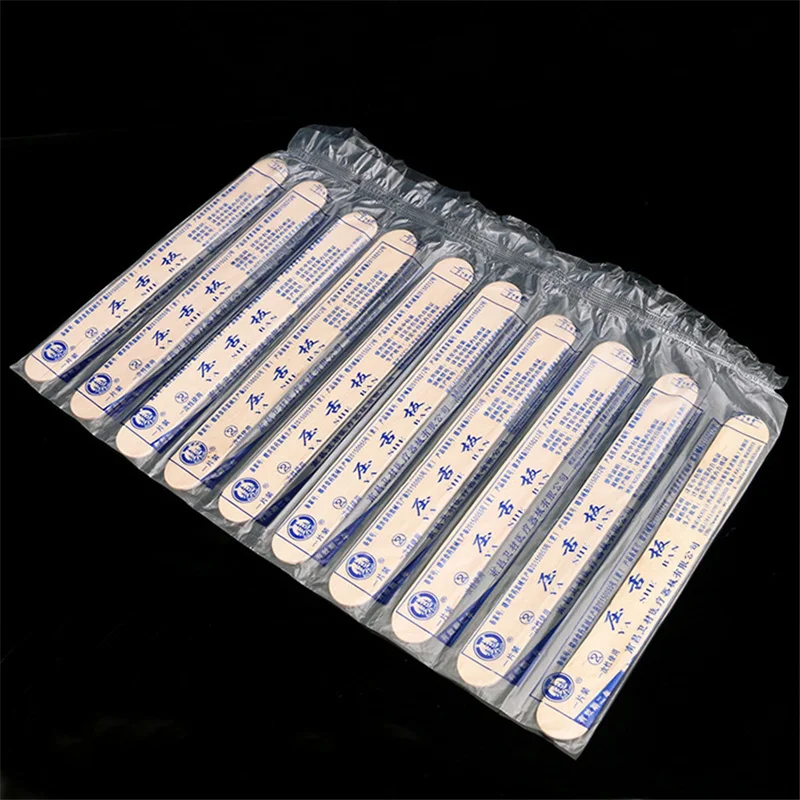 

100 шт., Депрессор для языка, деревянные аксессуары для татуировок