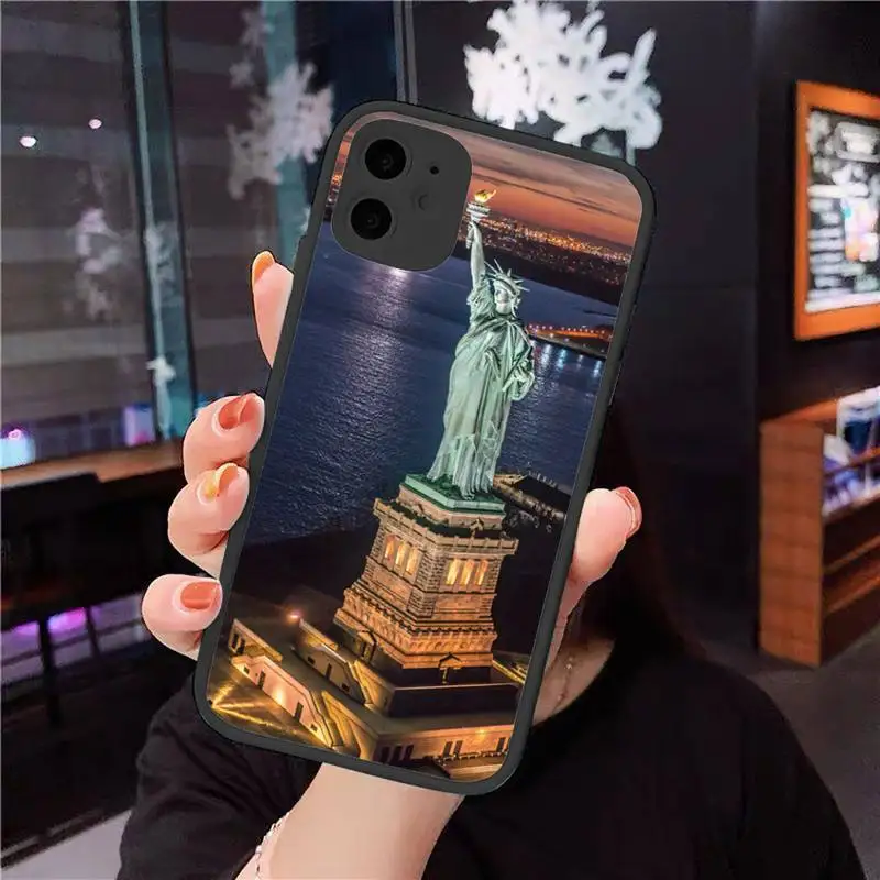 

New York City Phone Case matte transparent For iphone 7 8 11 12 plus mini x xs xr pro max cover