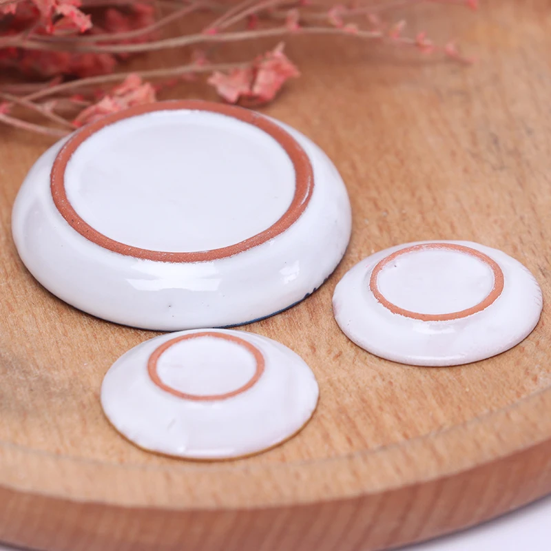 

3pcs/set Miniature dollhouse Flower Patten Ceramic Tableware Kitchen Accessories Doll Accessories