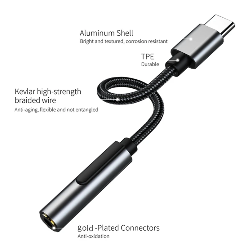 Усилитель для наушников ALC4050 Hi-Fi DAC USB Тип C до 3 5 мм аудиоадаптер гарнитуры 32 бит 384